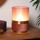 Guld bordlampe retro, Tusse, med brytare