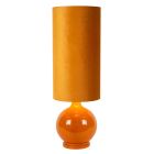 Gul gulv lampe retro, Esterad, med brytare