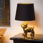 Guld bordlampe retro, Extravaganza Sir Winston, med brytare