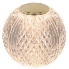 Gennemsigtig bordlampe modern, Cintra, 2W, 2700K LED, 3 trins lysdæmper