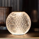 Gennemsigtig bordlampe modern, Cintra, 2W, 3000K LED, 3 trins lysdæmper