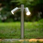 Krom udendørslampe modern, Arne, IP44