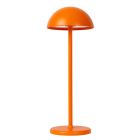 Orange udendørs bordlampe retro, Joy, 1,5W, 3000K LED, IP54, med beröringsdimmer