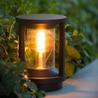 Sort udendørslampe modern, Cadix, IP65