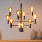 Sort pendler lampe modern, Leanne