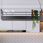 Sort pendler lampe rustik, Miravelle