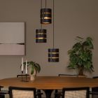 Sort pendler lampe modern, Rosas