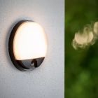 Sort væglampe badeværelse modern, Hups Ir, 10W, 3000K LED, IP54