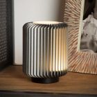 Grå bordlampe modern, Turbin, 5W, 3000K LED, med brytare