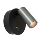 Grå genopladelig væglampe modern, Toni, 2W, 2700-4000K, med touch lysdæmper