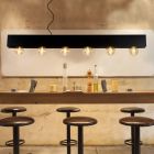 Sort pendler lampe industri, Surtus