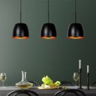Sort pendler lampe klassisk, Nolan