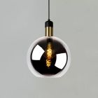 Grå pendler lampe vintage, Julius