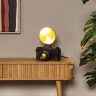 Sort bordlampe retro, Extravaganza Camera, med brytare