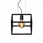 Sort pendler lampe modern, Fabian