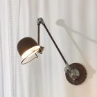 Rustfarvet væglampe industri, Honore, med brytare