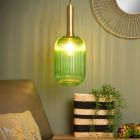 Guld pendler lampe retro, Maloto
