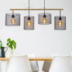 Sort pendler lampe retro, Baskett