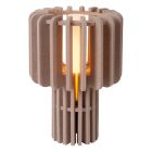 Taupe bordlampe modern, Rollo, med brytare