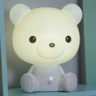 Hvid bordlampe til børneværelse, Dodo Bear, 3W, 3000K LED