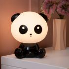 Sort bordlampe til børneværelse, Dodo Panda, 3W, 4000K LED