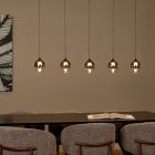 Grå pendler lampe modern, Tamino, 5,6W, 3000K LED