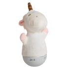 Hvid bordlampe til børneværelse modern, Dolly, 3W, RGB LED, med brytare