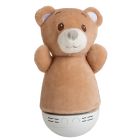 Brun bordlampe til børneværelse modern, Dolly, 3W, RGB LED, med brytare