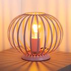 Lyserød bordlampe modern, Merlina, med brytare