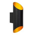 Guld væglampe modern, Quirijn