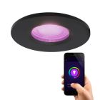 Modern smart indbygningsspot sort, Jule, IP65, 4,5W, RGBW