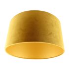 Modern velour lampeskærm gul, Milene