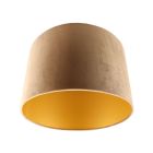 Modern velour lampeskærm guld, Madelyn