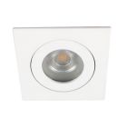 Hvid modern indbygningsspot badeværelse aluminium, Dorx, IP44
