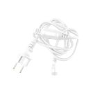 Hvidt tilslutningskabel, 5 ampere, maksimalt 600 Watt