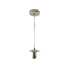 Metal pendler lampe uden skærm krom, Minne