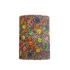 Multi-Farvet orientalsk væglampe mosaik, Mahdia