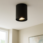 Modern påbygningsspot sort, Onno