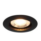 Aluminium indbygningsspot sort, Rudo