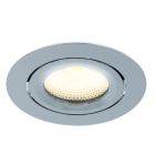 Krom indbygningsspot med 12V driver, Wimke, 5W, 2700K LED, IP44