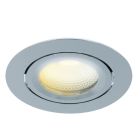 Krom indbygningsspot aluminium, Wimke, 5W, dim to warm LED, IP44