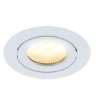 Hvid indbygningsspot aluminium, Wimke, 5W, 2700K LED, IP44