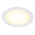Hvid downlight aluminium, Umbriel, 24W, 3000K LED, IP44