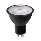 Dimmbare GU10 LED lampe Antonie, sort, 5W, 4000K