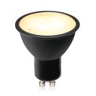 Dimmbare GU10 LED lampe Antonie, sort, 7W, 2700K