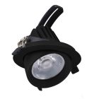 Sort downlight aluminium, Shanaya, 30W, white switch LED