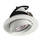 Hvid downlight aluminium, Anjuli, 20W, white switch LED