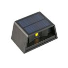 Sort udendørs væglampe solcelle plast, Shira, 3W, 2700K LED, IP65