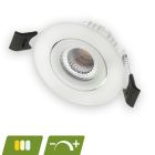 Hvid downlight aluminium, Phyllis, 5W, white switch LED, IP65