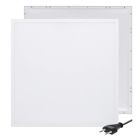 LED-panel 62x62 - 30W - hvid kontakt - UGR<19 - baggrundsbelyst